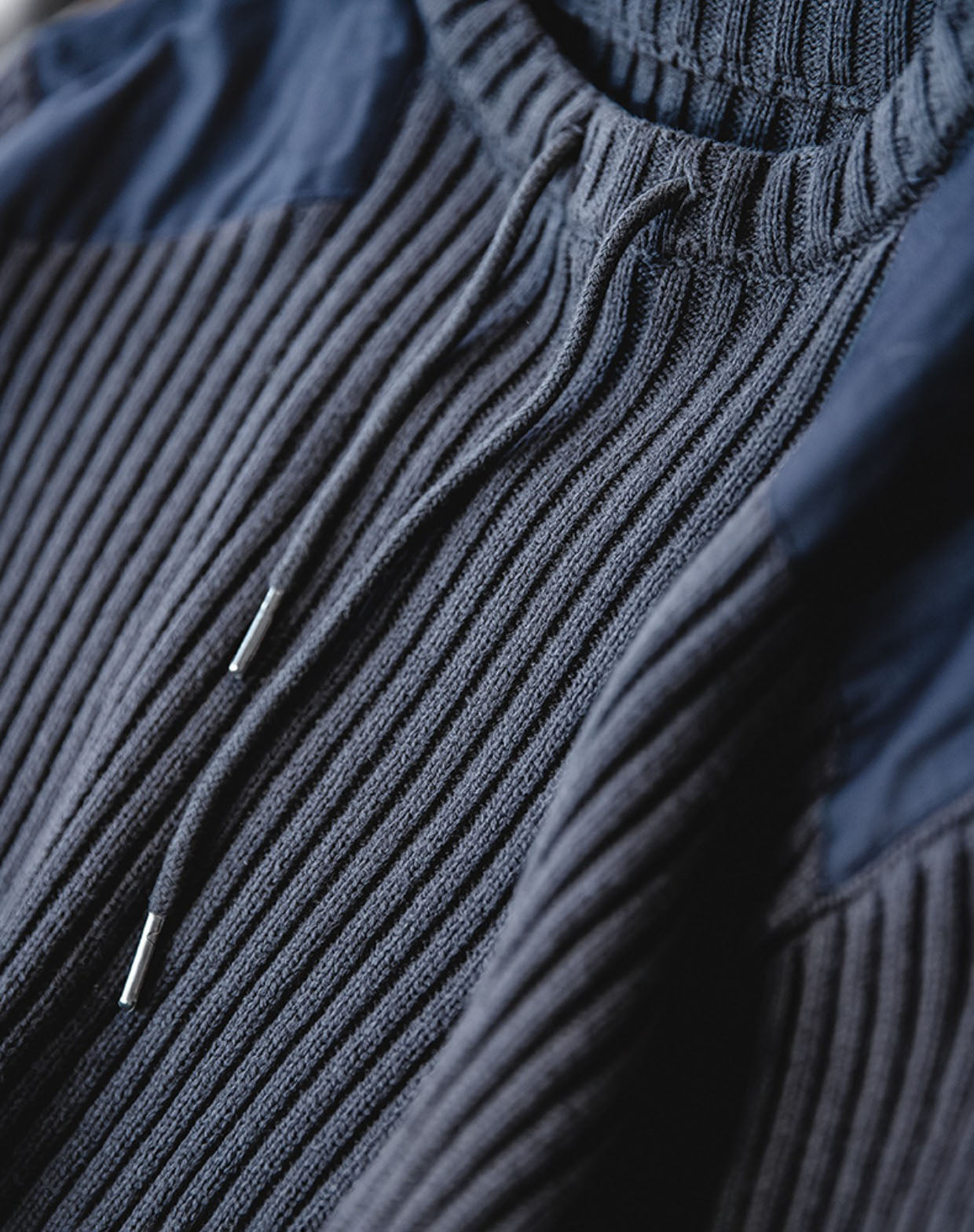 American Vertical Striped Stitching Slim Tactical Men's Sweater - Harmony Gallery