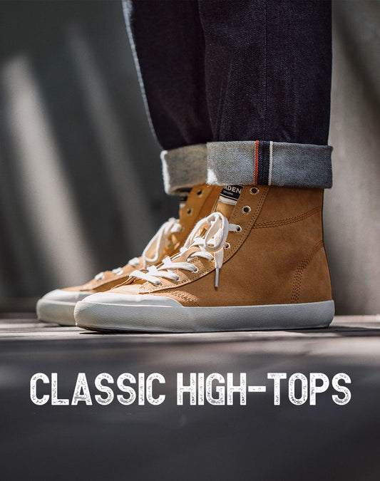 Classic High-Top Suede All-Match Casual Unisex Canvas Shoes - Harmony Gallery