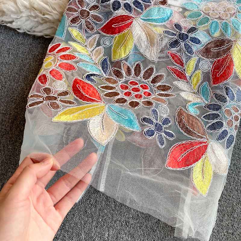 Pure Sweet Lace Crocheted Mesh Women's Dress - Harmony Gallery