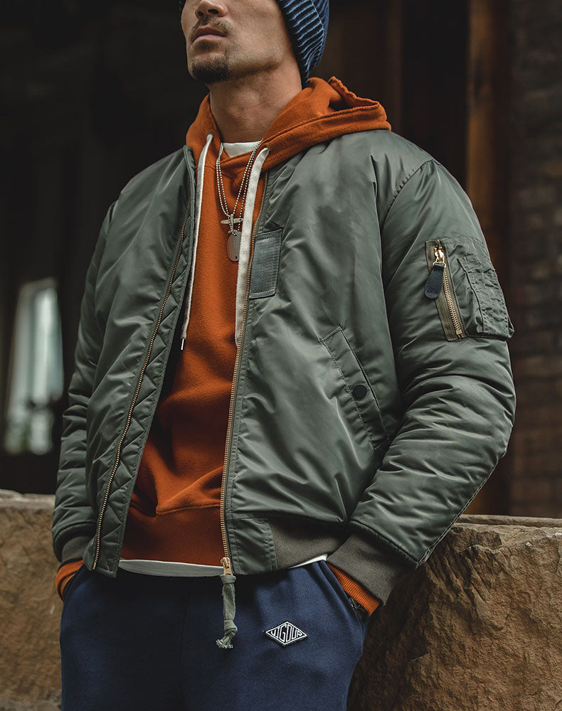 American Air Force MA1 Bomber Baseball Men's Jacket - Harmony Gallery