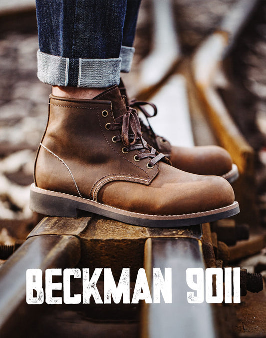 American Retro Beckman 9011 Leather Outdoor Martin Men's Boot - Harmony Gallery