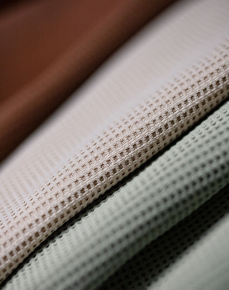 American Casual Waffle Texture Loose Layered Men's T-Shirt - Harmony Gallery