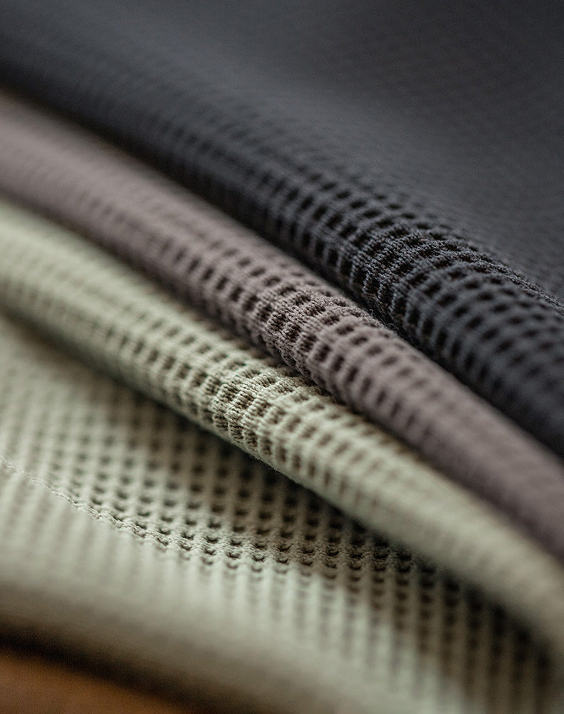 American Waffle V-Neck Polo Loose Pullover Men's Sweater - Harmony Gallery