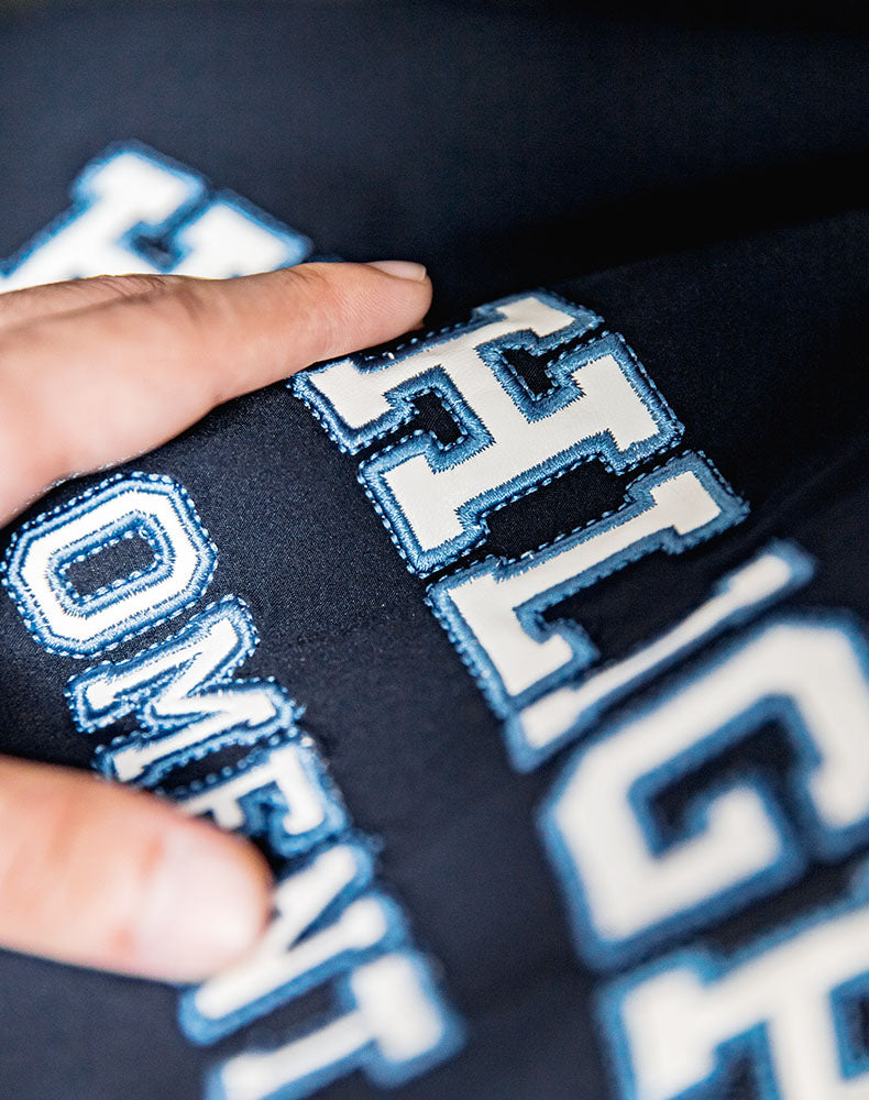 American Retro Letter Embroidery Baseball Men's Sweater - Harmony Gallery