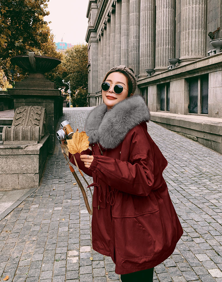 Short-Length Casual Warm Cotton Winter Women's Coat - Harmony Gallery