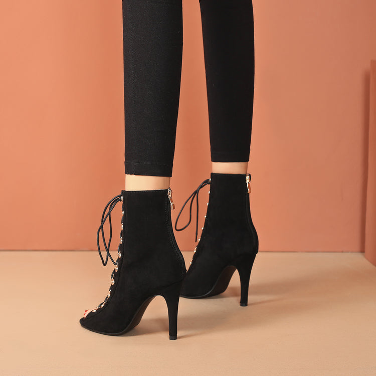 Summer Hollow Open Toe High Heel Women's Dance Shoes - Harmony Gallery