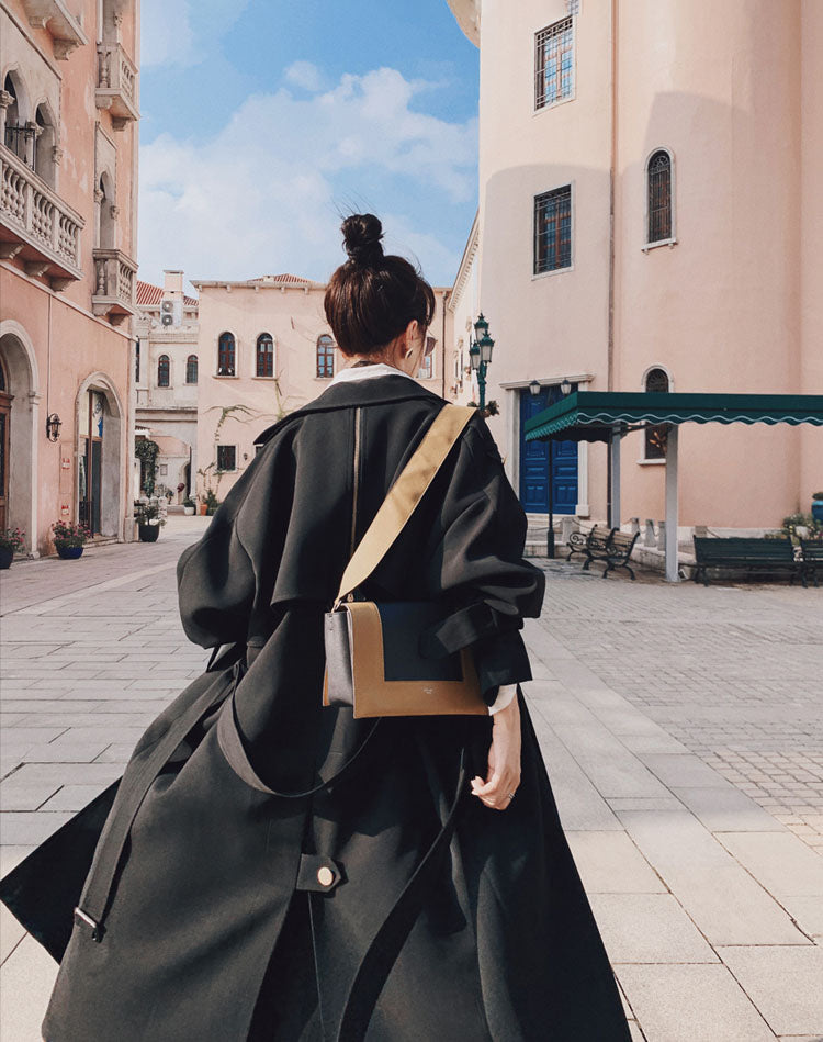 High Level Windbreaker Loose Over The Knee Women's Jacket - Harmony Gallery