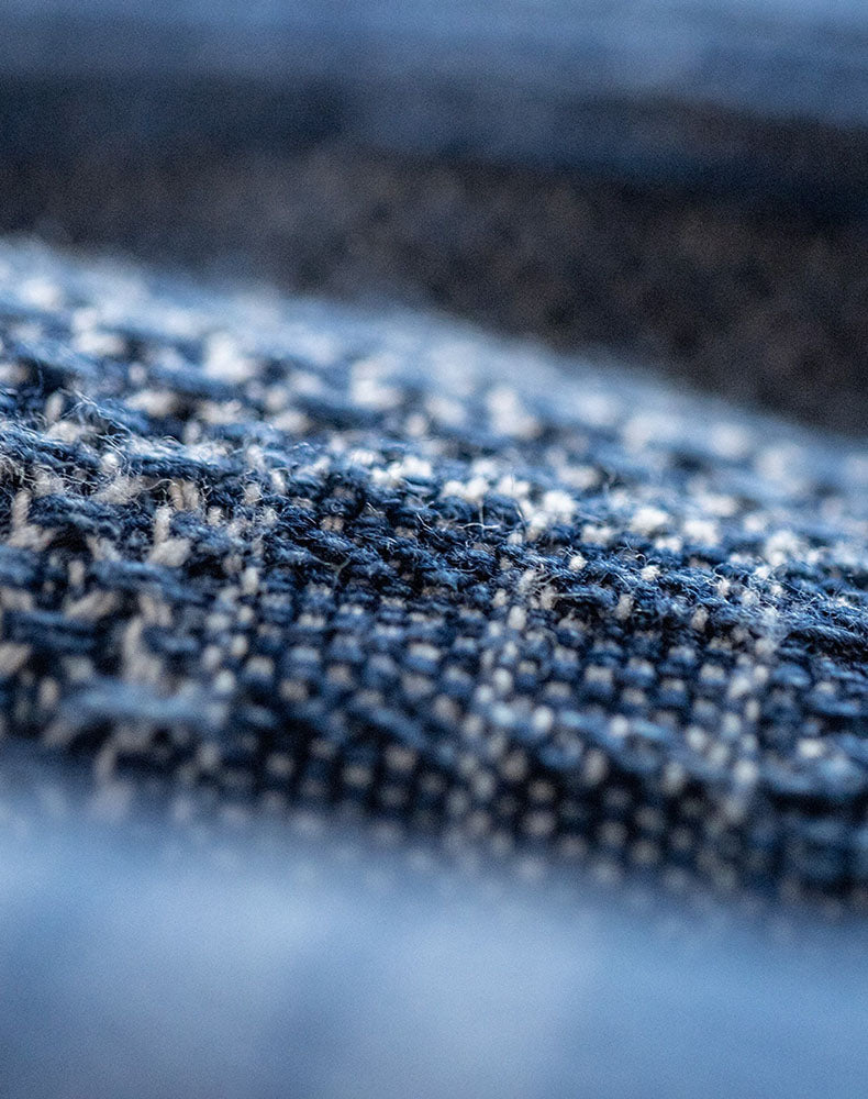 American Hundreds Of Cloth Denim Splicing Men's Shirt - Harmony Gallery