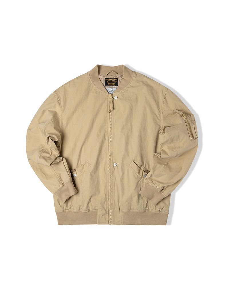 American Air MA1 Pilot Khaki Baseball Uniform Men's Jacket - Harmony Gallery