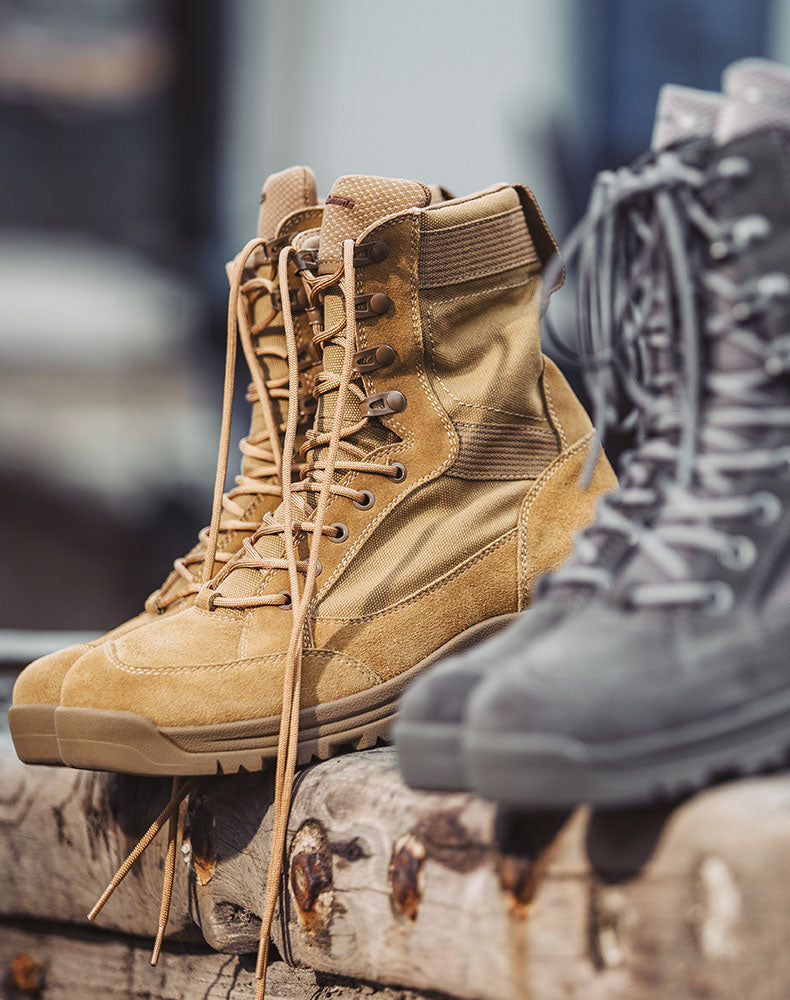 Desert Leather High-Top Outdoor Work Men's Tactical Boot - Harmony Gallery