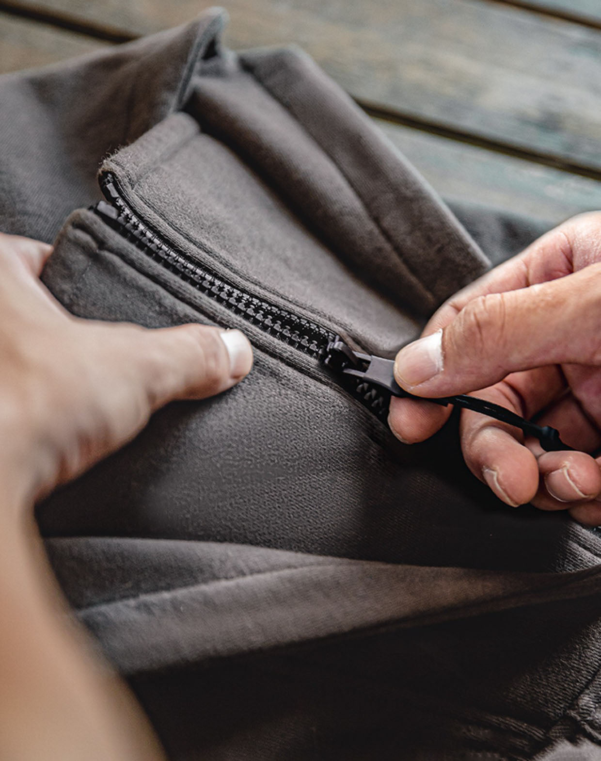 American Heavy High-Neck Zipper Mask Hoodie Functional Men's Sweater - Harmony Gallery