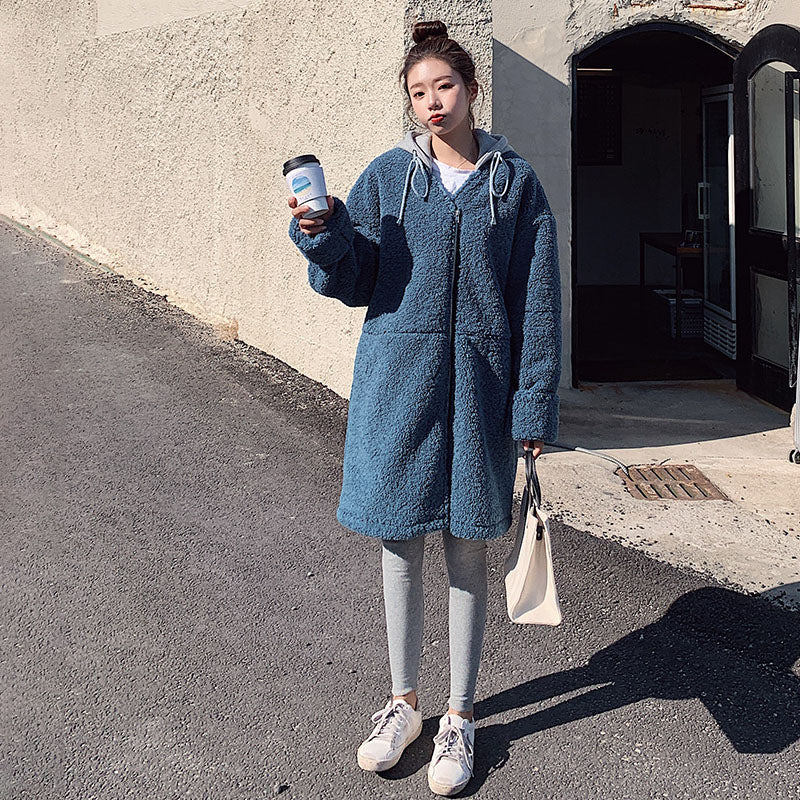 Mid-Length Chic Quilted Hooded Loose Women's Jacket - Harmony Gallery