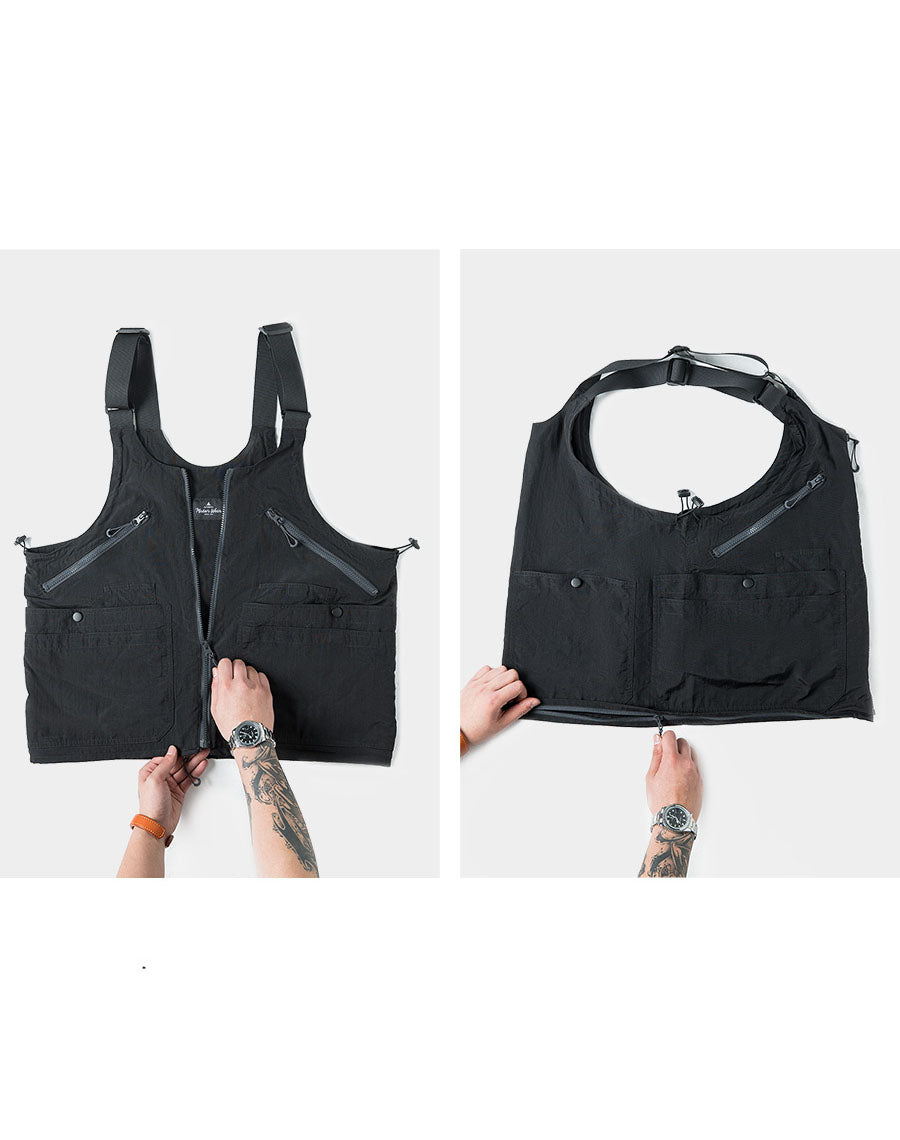 Tooling Dual-Purpose Outdoor Vest Function Men's Shoulder Bag - Harmony Gallery