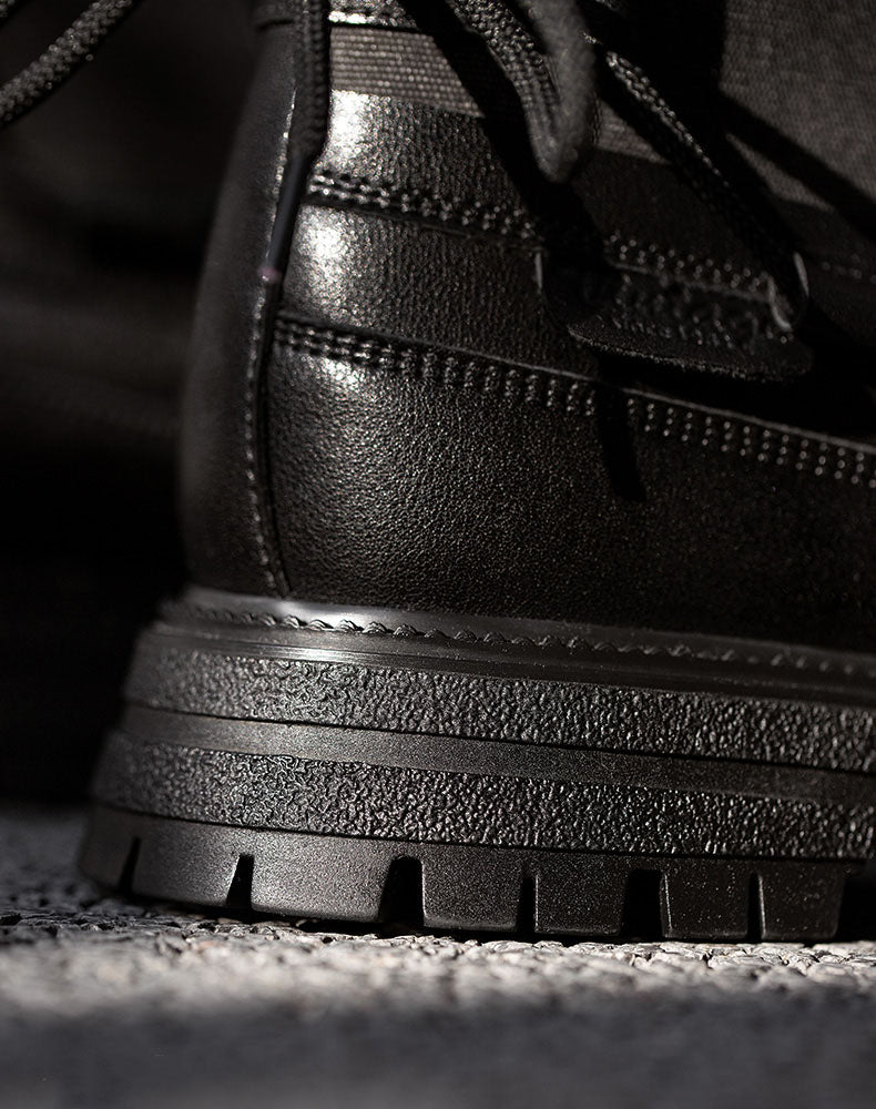 Retro British Leather High-Top Men's Thick-Soled Boot - Harmony Gallery