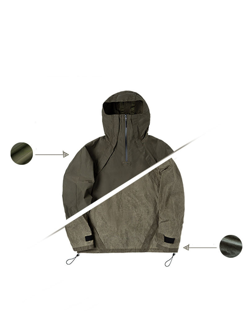 Retro Mountain Hooded Bad Weather Windproof Men's Sweater - Harmony Gallery