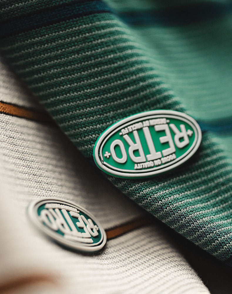 American City Boy Pinstripe Hit Color Loose Tee Men's T-Shirt - Harmony Gallery