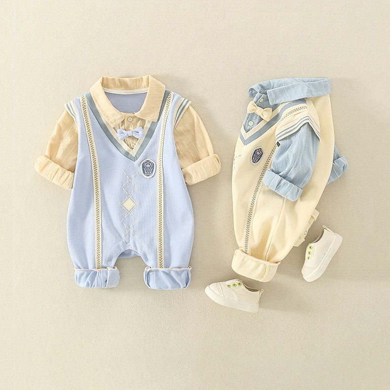 Newborn One-Piece Western College Baby Boy's Romper - Harmony Gallery