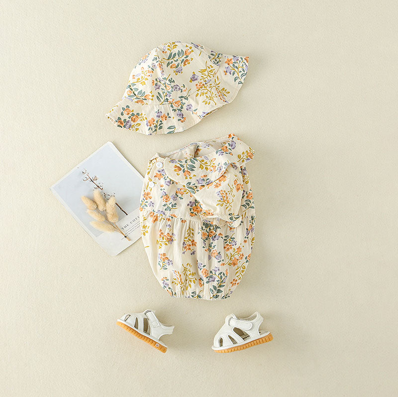 Newborn Summer Thin Jumpsuit Cute Baby Girl's Romper - Harmony Gallery