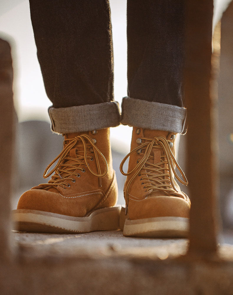 American Retro Winter Desert Suede Logging Men's Work Boot - Harmony Gallery