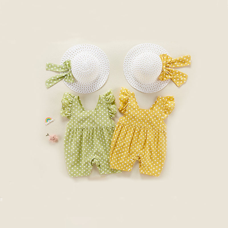 Summer Thin Suit Onesie Sleeveless Cute Baby Girl's Romper - Harmony Gallery