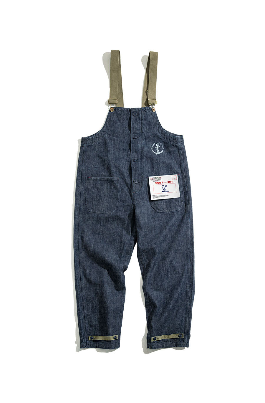 American Retro Marine Deck Straight Men's Overalls - Harmony Gallery
