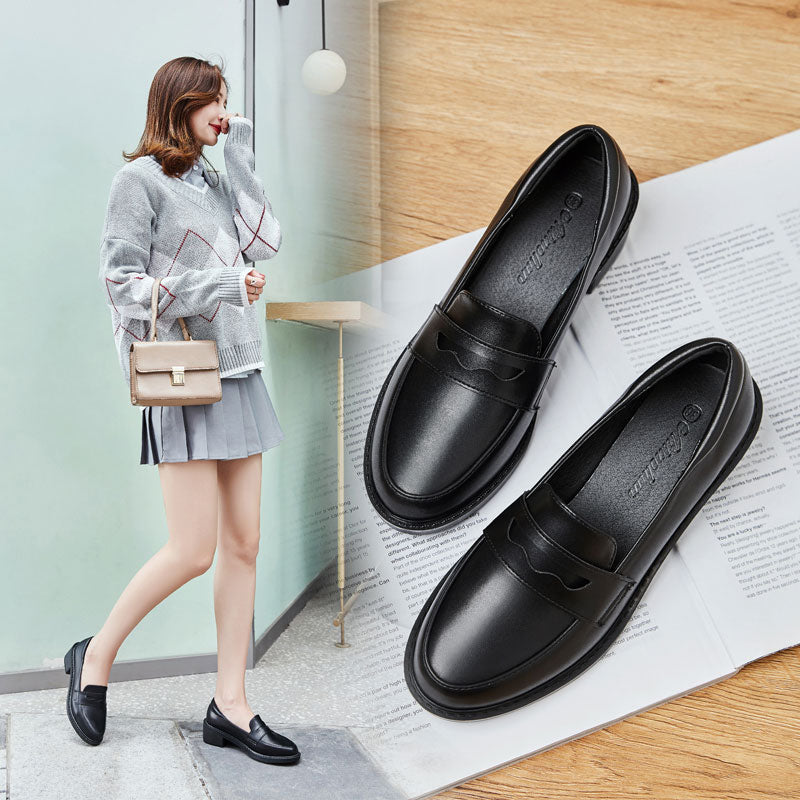 Maria British Style Leather Women's Loafer - Harmony Gallery