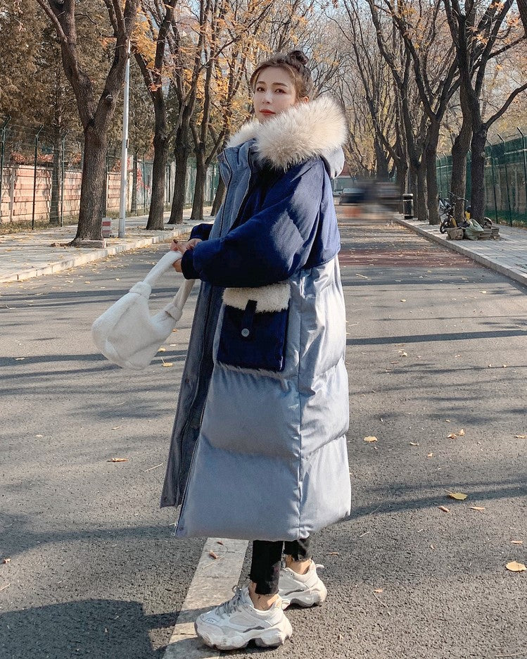 Down Padded Mid-Length Winter Contrast Women's Jacket - Harmony Gallery