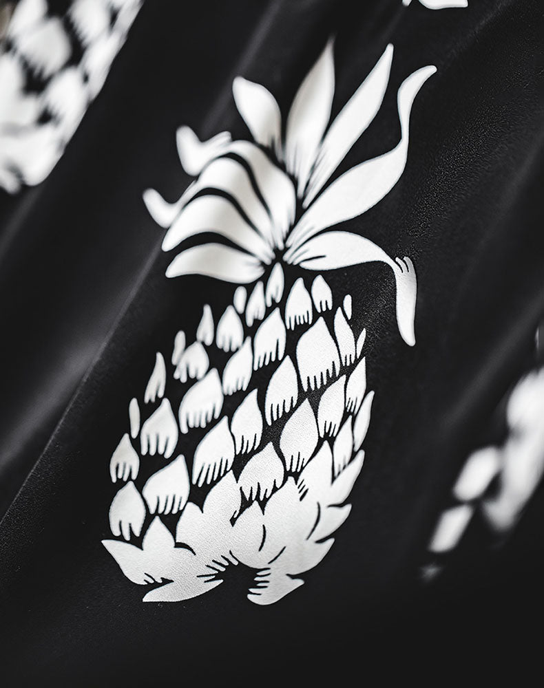 American Hawaiian Pineapple Beach Vacation Men's Shirt - Harmony Gallery