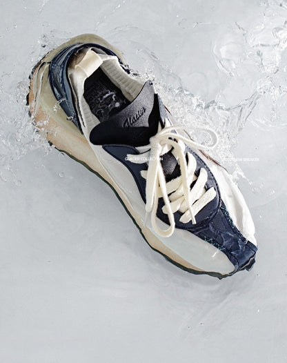 Breathable Retro Ice Silk Forrest Gump White Men's Sneakers