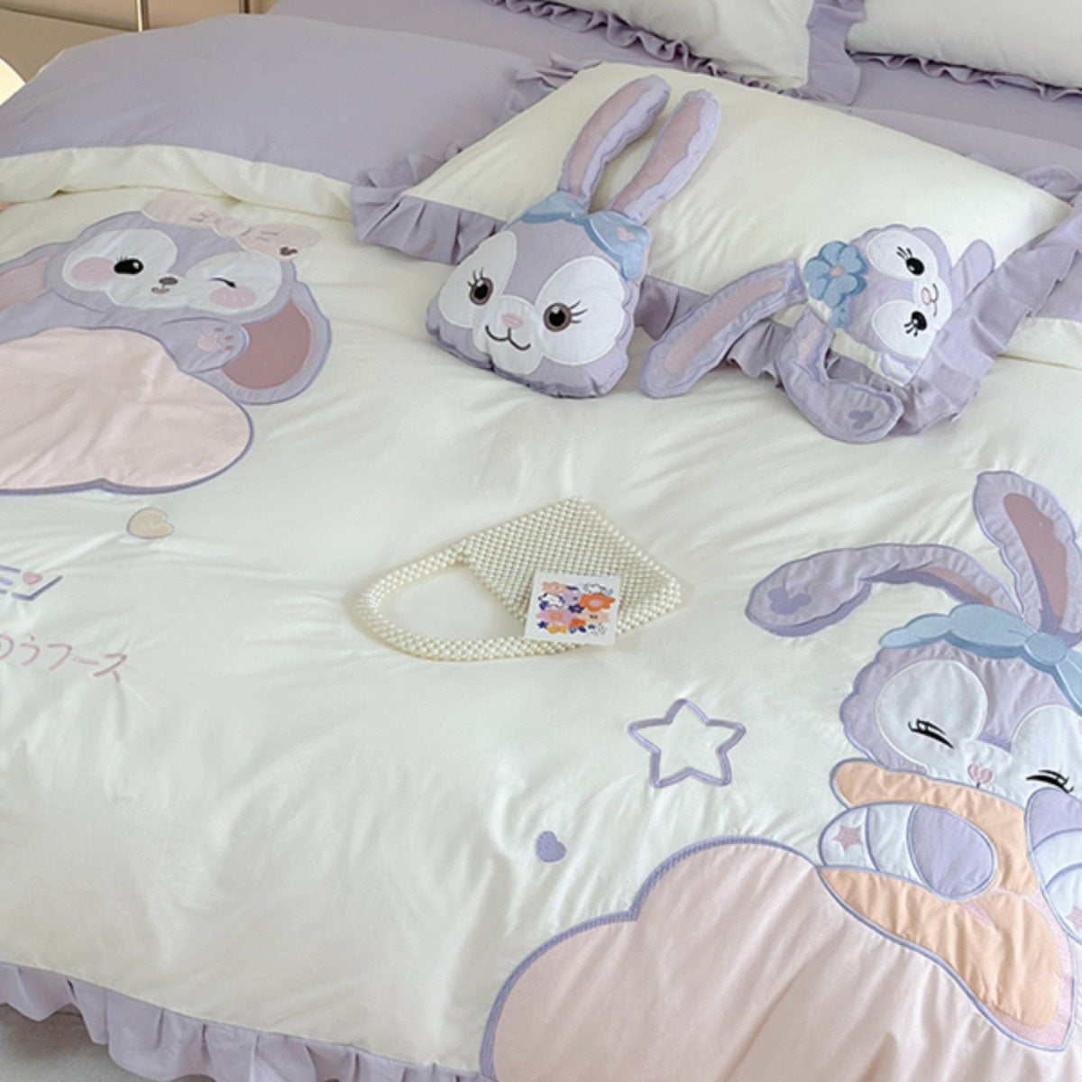 Disney Star Rabbit Four-piece Pure Cotton Cute Cartoon Bed Set