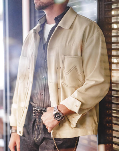 American Retro Workwear Corduroy Generation Lapel Men's Jacket