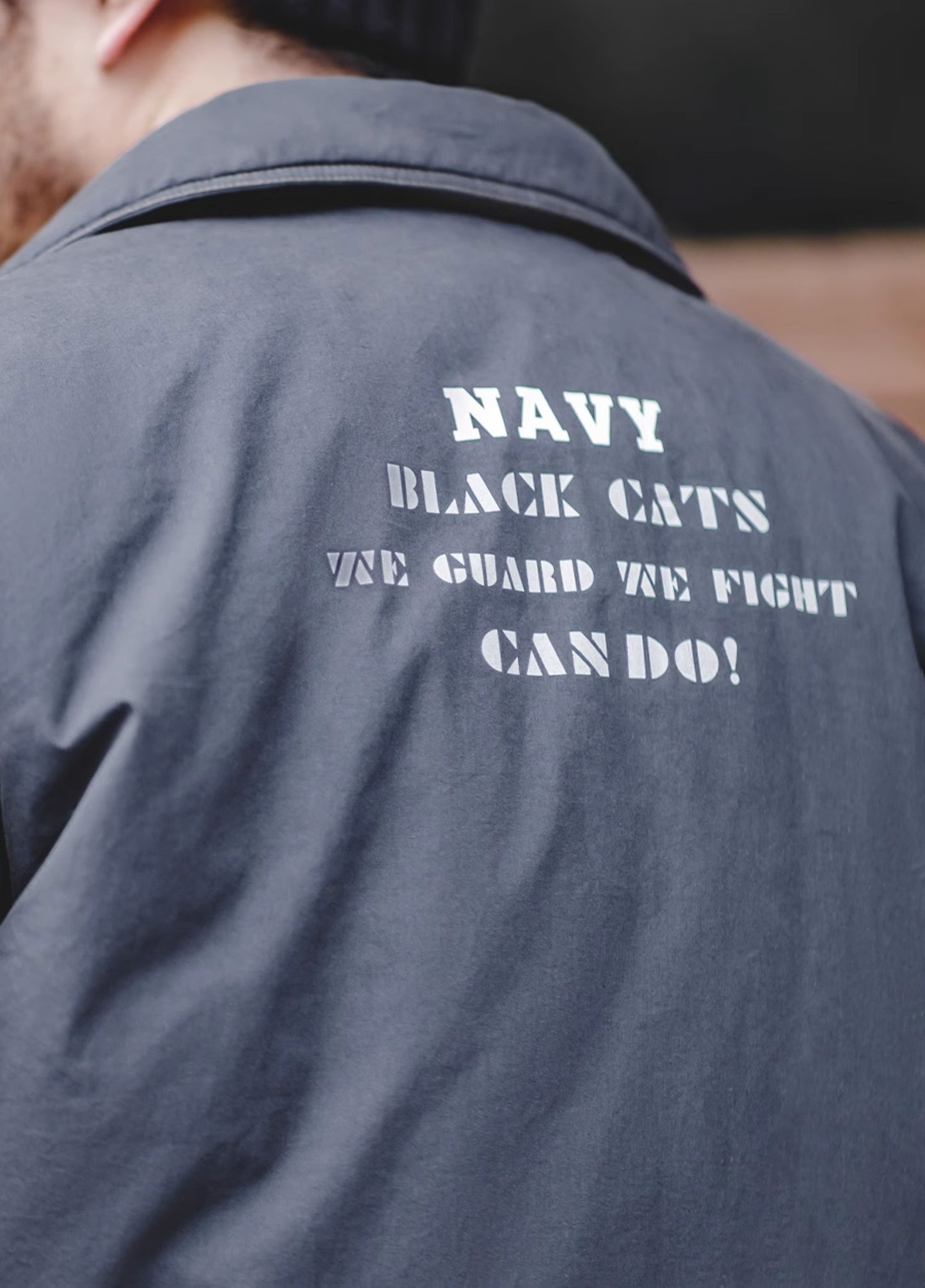 American Retro Black Cat Pilot Military Warm Winter Men's Jacket