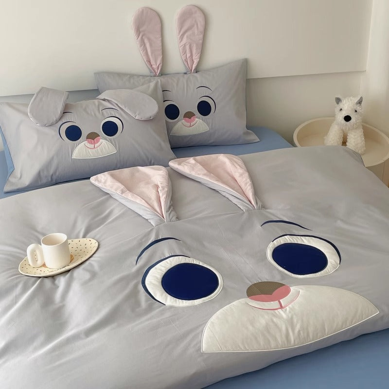 Disney Zootopia Judy Rabbit Washed Cotton Four-Piece Bed Set - Harmony Gallery