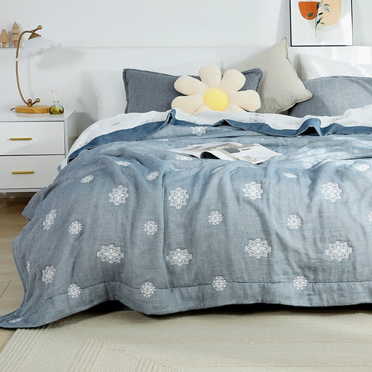 Eight-Layer Modern Pure Cotton Air-Conditioning Summer Coverlet