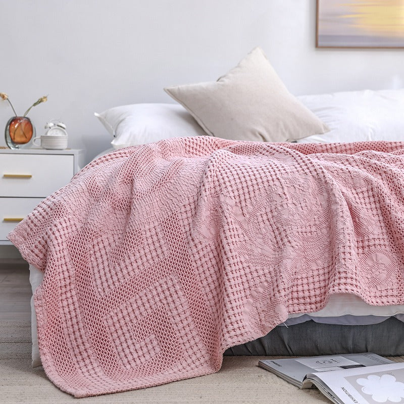 Waffle Summer Cotton Siesta Air Conditioning Coverlet