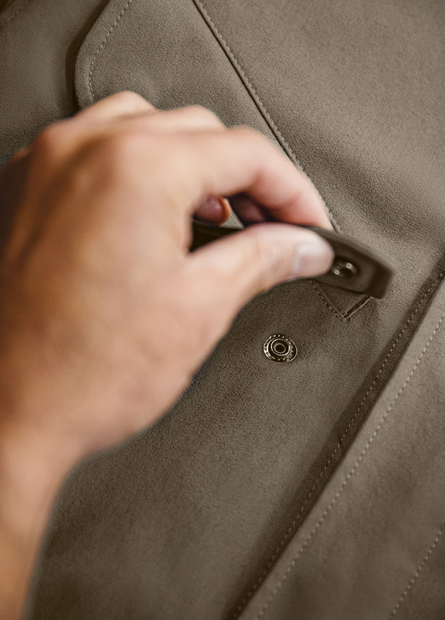 American Workwear Retro Four-Way Elastic Multi-Pocket Men's Jumpsuit