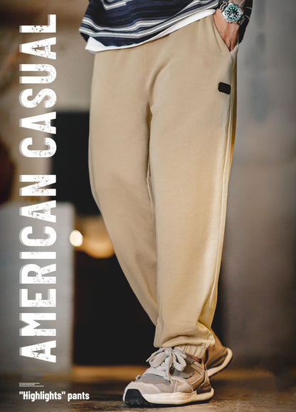 American Workwear Sports Sweatpants Loose Men's Trousers