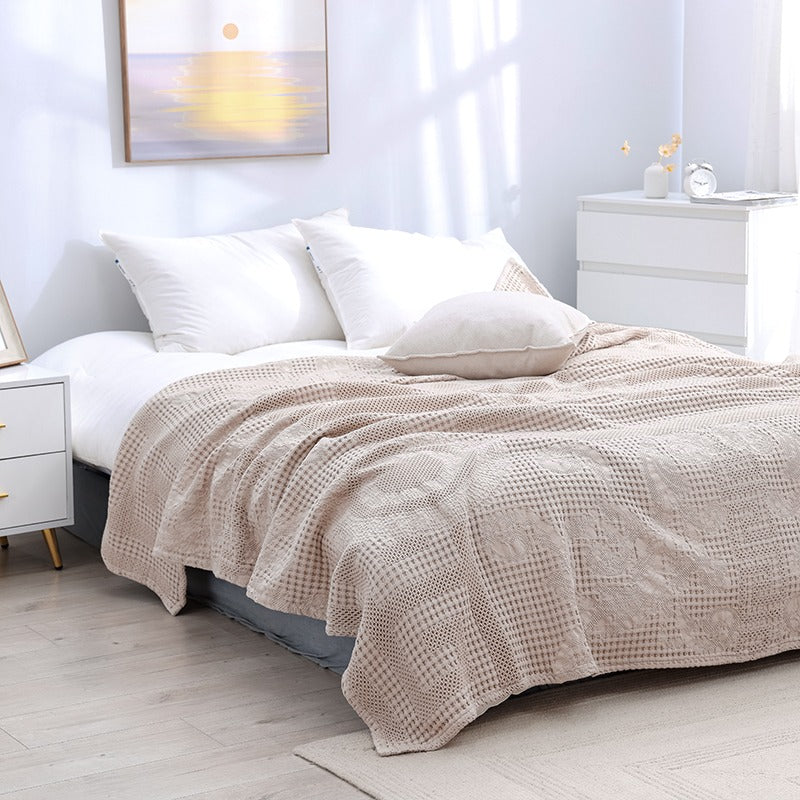 Waffle Summer Cotton Siesta Air Conditioning Coverlet