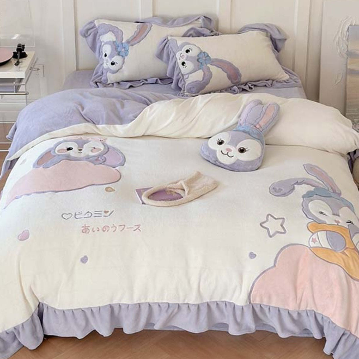 Disney Star Rabbit Four-piece Pure Cotton Cute Cartoon Bed Set - Harmony Gallery