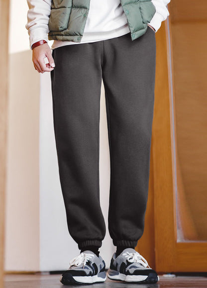 American Casual Velvet Sweatpants Sports Warm Men's Trousers