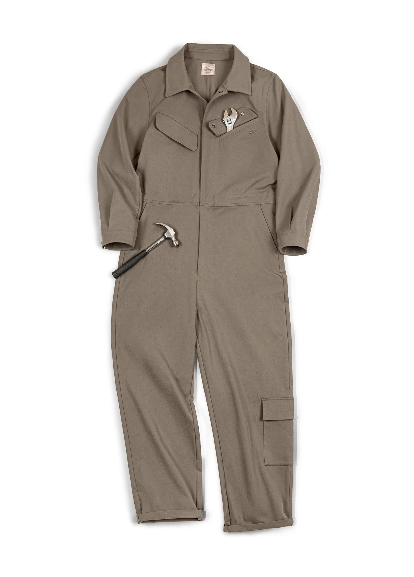 American Workwear Retro Four-Way Elastic Multi-Pocket Men's Jumpsuit