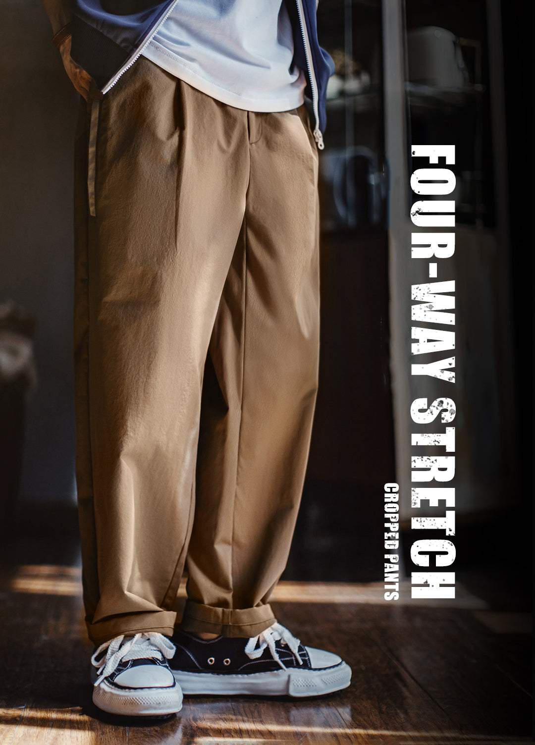 American Four-Way Stretch Commuting Wrinkle-Resistant Tapered Men's Trousers - Harmony Gallery