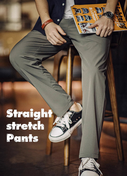 American Retro Four-Way Stretch Twill Multi-Pocket Men's Trousers - Harmony Gallery