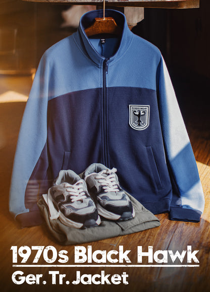 American Contrast Color Coach Waffle Training Suit Breathable Men's Jacket - Harmony Gallery