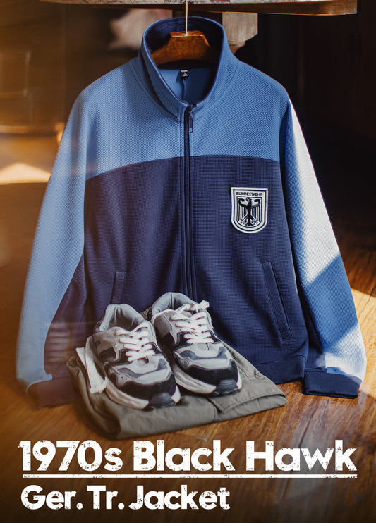 American Contrast Color Coach Waffle Training Suit Breathable Men's Jacket - Harmony Gallery