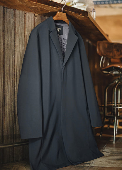 American Retro Thin Commuter Windbreaker British Mid-Length Lapel Men's Jacket - Harmony Gallery