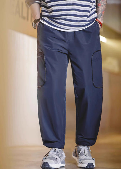 American Multi-Functional Pocket Loose Drawstring Men's Trousers