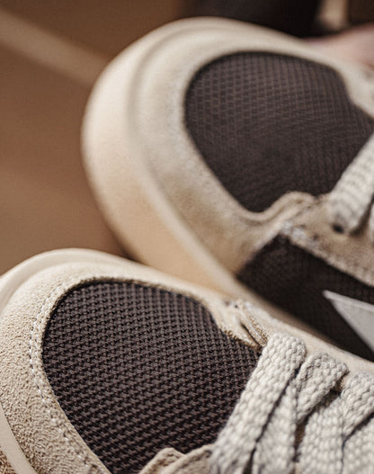 American Retro Silver Tail Splicing Thick Bottom Mesh Breathable Men's Casual Shoes - Harmony Gallery