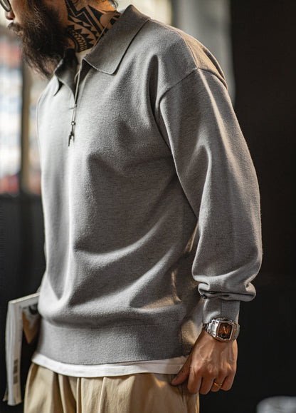 American Retro Casual Seagull Knitted Pullover Leisure Daily Men's Sweater - Harmony Gallery