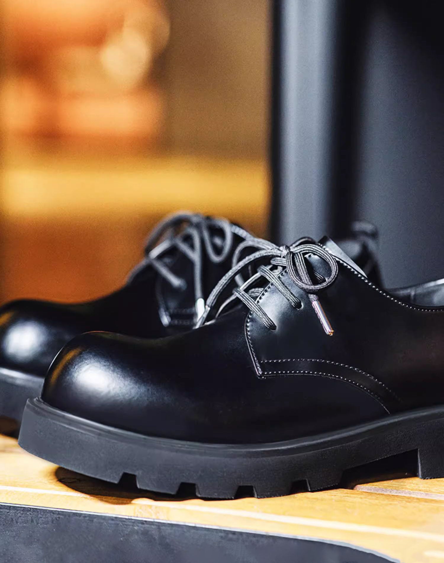 Derby Chaussure Avec Grosse Semelle Chaussures Habillées Mickey